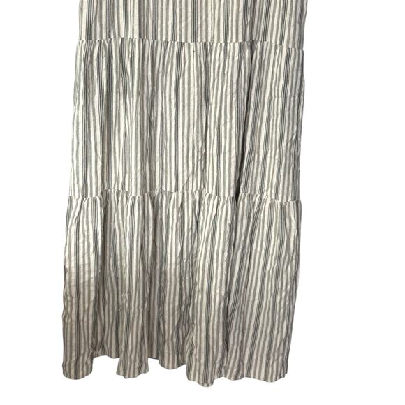 Cozy Co. Striped Maxi Dress Sz Small Sleeveless Cotton Blend Pockets Beachy Boho - Picture 7 of 14